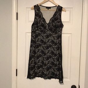 Black lace dress